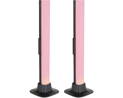 Dvě LED světla s černou základnou