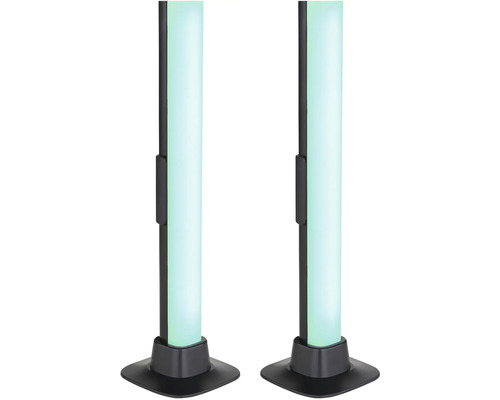 Dvě LED stolní lampy se čtvercovou základnou