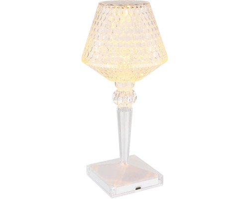 Stolní lampa z plastu s LED osvětlením