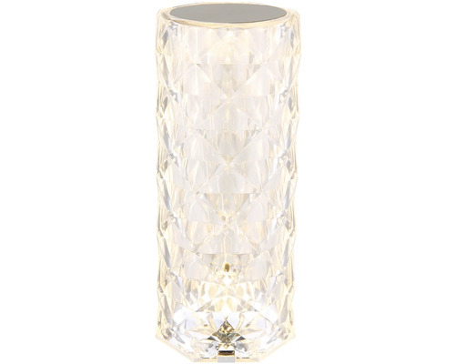 Křišťálová stolní lampa s diamantovým vzorem