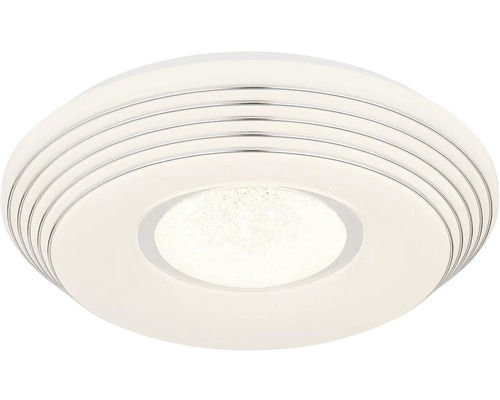 Kulaté stropní svítidlo z plastu a kovu