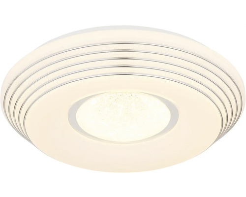 Kulaté LED stropní svítidlo s chromovanými kroužky