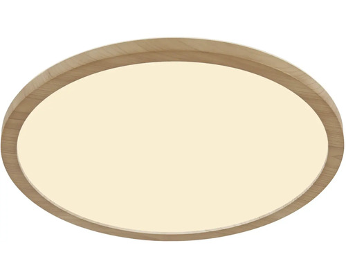 Oválné stropní svítidlo s dřevěným rámem