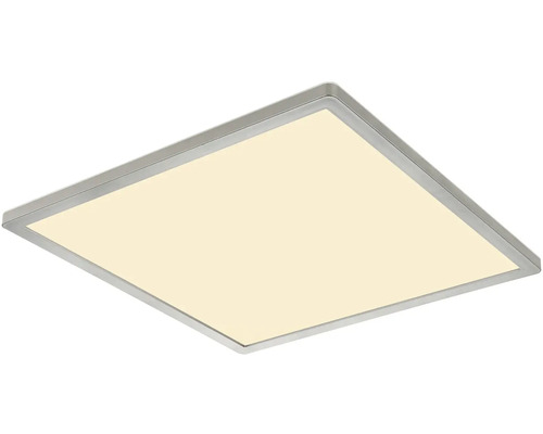 Čtvercové LED stropní svítidlo se stříbrným rámem