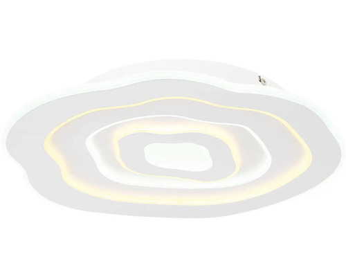 Bílé stropní svítidlo se zakřiveným designem