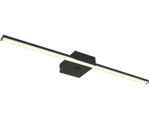 Černé LED nástěnné svítidlo s lineárním designem pro osvětlení interiéru.