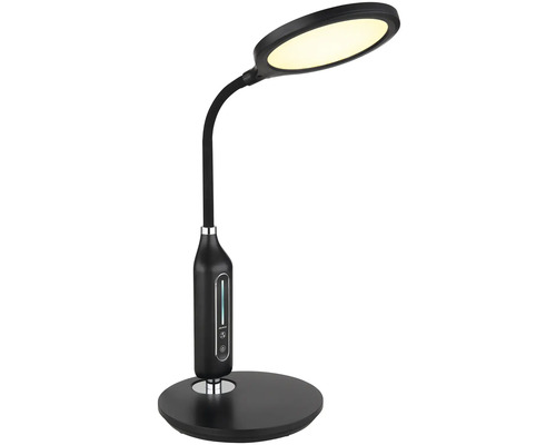 Stolní lampa s kulatou hlavicí a flexibilním krkem