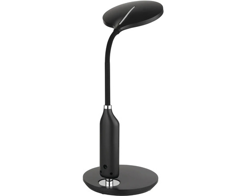 Černá LED stolní lampa s flexibilním ramenem na stůl