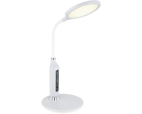 Bílá LED stolní lampa s dotykovou funkcí