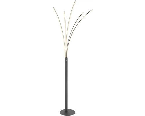 Stojací lampa s pěti světelnými rameny