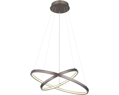 Moderní závěsné svítidlo se dvěma propletenými kruhy a LED osvětlením