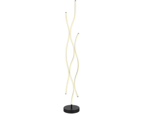 LED stolní lampa se zvlněným designem a kulatou základnou