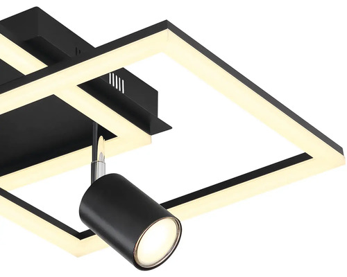 Stropní svítidlo s LED rámem a bodovým světlem