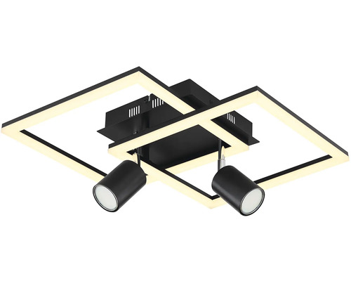 Stropní svítidlo s LED rámem a dvěma reflektory