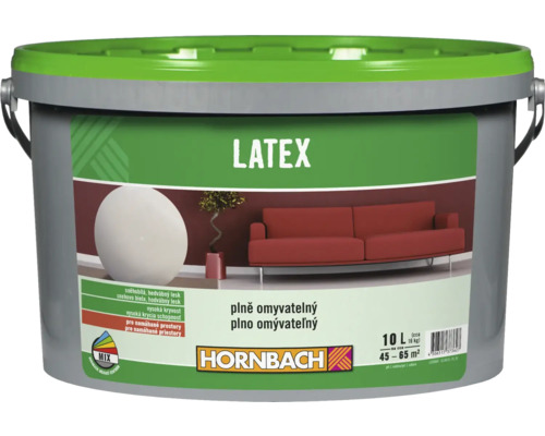 Barva na zeď Hornbach Latex bílá 10 l-0