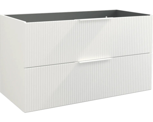 Koupelnová skříňka pod umyvadlo Jungborn QUATTRO bílá 100 x 55 x 46 cm 55699 Skříňka pod umyvadlo se dvěma zásuvkami