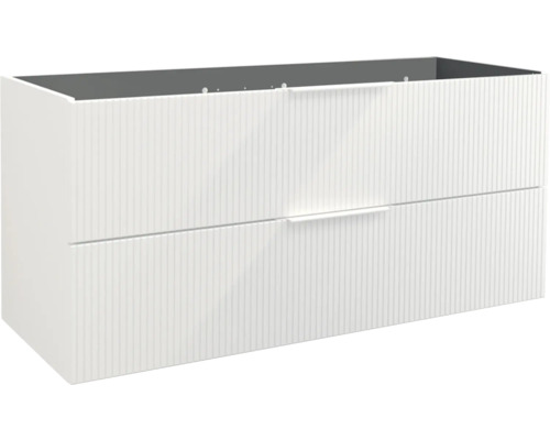 Koupelnová skříňka pod umyvadlo Jungborn QUATTRO bílá 120 x 55 x 46 cm 55703 Skříňka pod umyvadlo se dvěma zásuvkami do koupelny