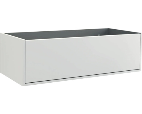 Koupelnová skříňka pod umyvadlo Jungborn NOVE šedá 100 x 30 x 46 cm 55771 Bílá zásuvka do koupelnové skříňky