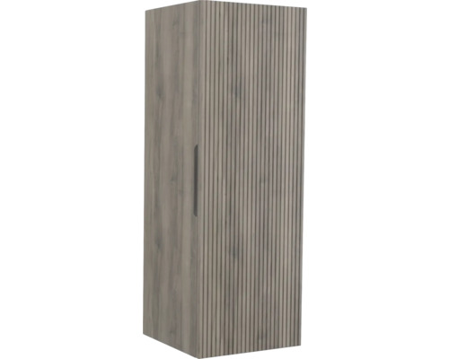 Koupelnová skříňka vysoká Jungborn QUATTRO/SEDICI ořech 35 x 100 x 35 cm 55718 Závěsná skříňka s rýhovanými dvířky