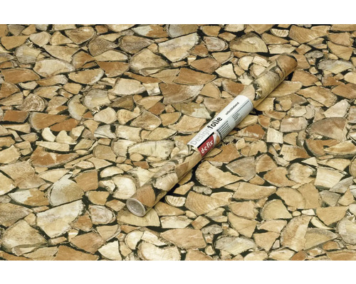 Role designové fólie s motivem stohu dřeva