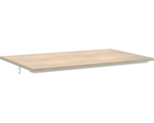 Deska pod umyvadlo bez výřezu Jungborn QUATTRO/NOVE tabacco dub 81 x 46 x 1,6 cm Dřevěná police s držákem