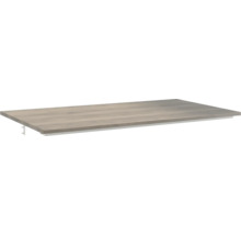 Deska pod umyvadlo bez výřezu Jungborn SEDICI ořech leštěný 101 x 50 x 1,6 cm