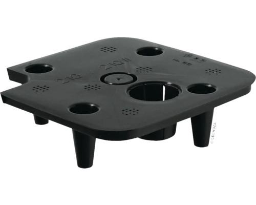 Černá vložka do truhlíku s otvory pro větrání a zavlažování