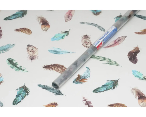 Role dekorační fólie s motivem peří