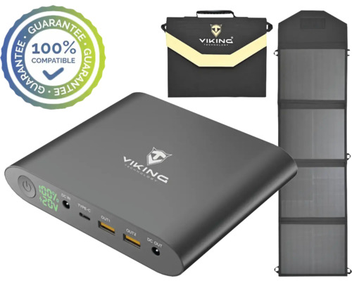 Powerbanka pro notebook VIKING Smartech QC3.0 20000mAh + solární panel Viking L60 - set