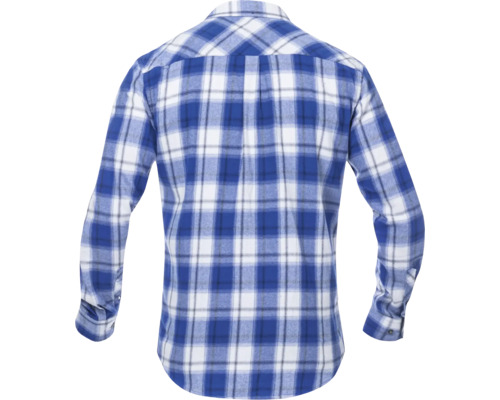 Kostkovaná košile, pohled zezadu