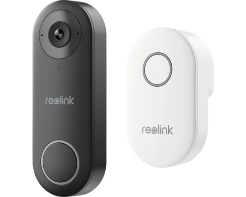 Logo Reolink, zvonek s kamerou a zvonek