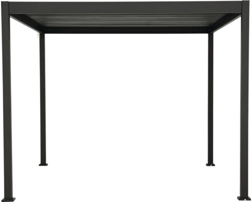 Volně stojící zastřešení terasy s lamelovou střechou