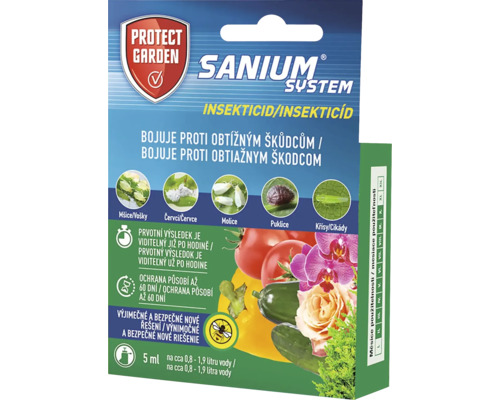 Přípravek proti rostlinným škůdcům SANIUM system 5 ml insekticid