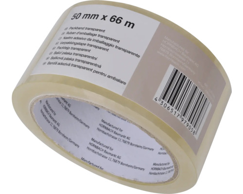 Průhledná lepicí páska, 50 milimetrů x 66 metrů