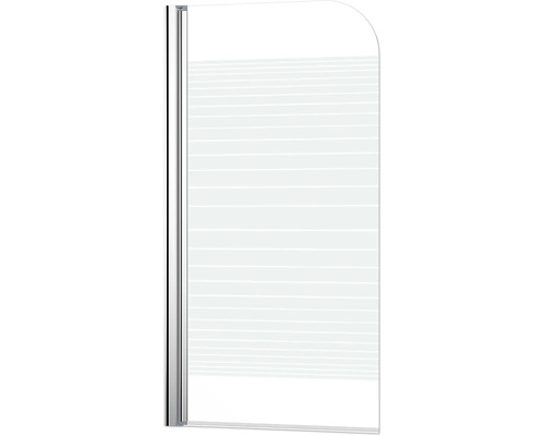 Sprchová zástěna s vodorovným pruhovaným vzorem