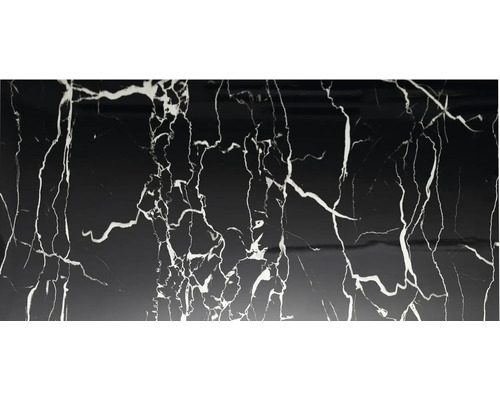 Samolepící panel Mramor Nero Marquina 60 x 30 cm balení 6 ks Dekorativní deska s mramorovým vzhledem