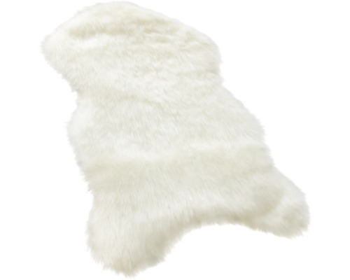 Bílý koberec z umělé kožešiny