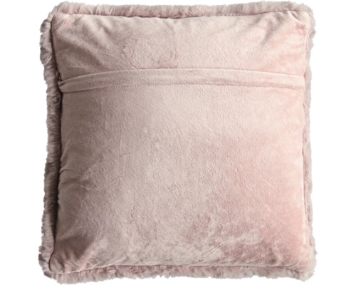 Dekorační polštář s kožešinovým lemem