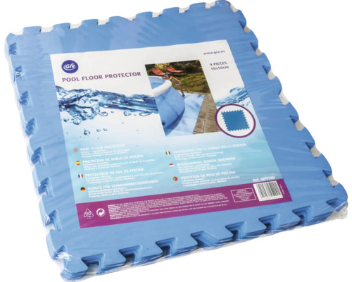 Sada podložek na ochranu dna bazénu, devět kusů, každá 50x50 cm