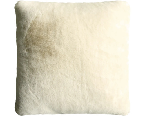 Čtvercový dekorativní polštář s texturou kožešiny