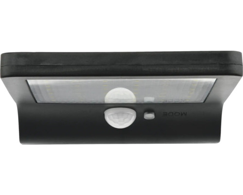 Černé solární LED světlo s pohybovým senzorem