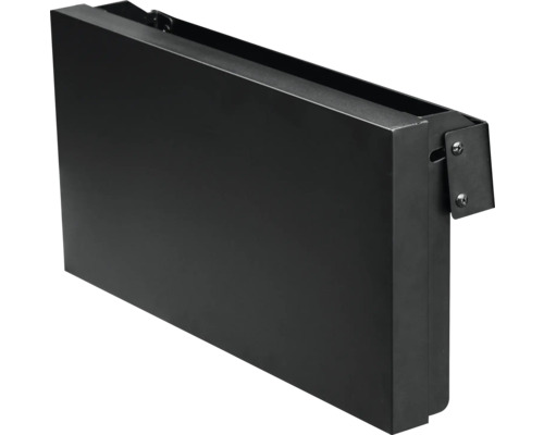 Černý kovový krycí panel