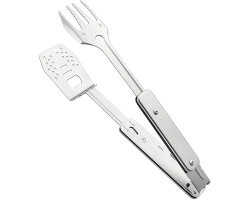 Kovové grilovací kleště s vidličkou a obracečkou