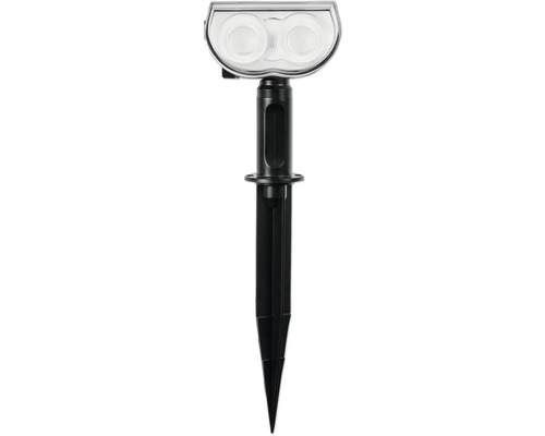 Zahradní reflektor se zemním hrotem pro osvětlení venkovních prostor.