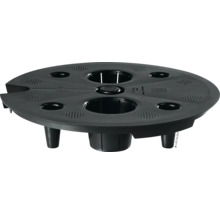 Lechuza pěstební stůl s několika otvory pro rostliny a nožičkami