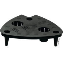 Trojúhelníkový stůl pro rostliny s otvory a nožičkami