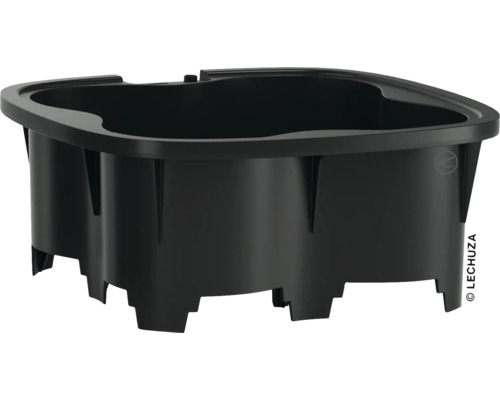 Černá plastová vložka do květináče