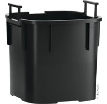 Černá plastová vložka na rostliny s držadly