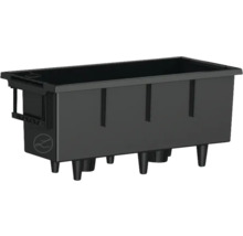 Černý plastový truhlík s nožičkami