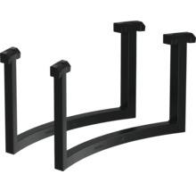 Dva černé stolové podstavce